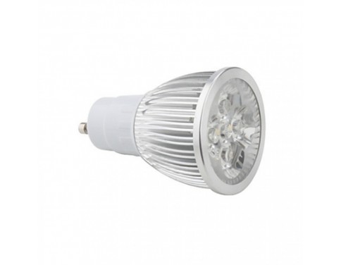 LED Spot Bulb GU10 5W 0-400LM Warm White Dimmable(AC220V,Silver)